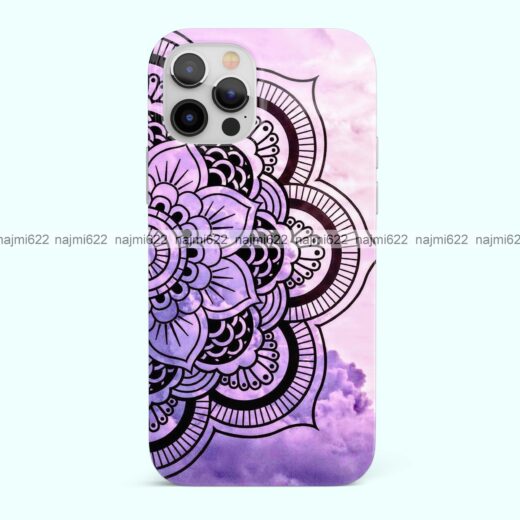Mandala on Purple Clouds Silicone Case