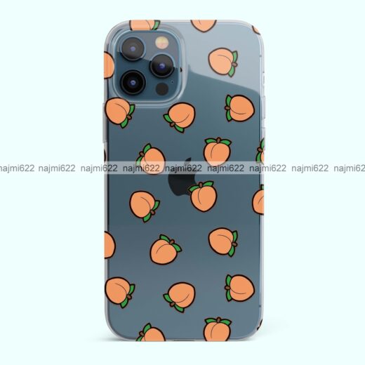 Peaches Transparent Silicone Case