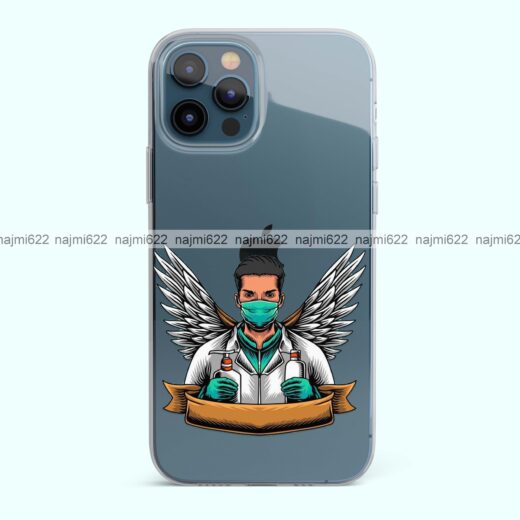 Doctor Wings Transparent Silicone Case