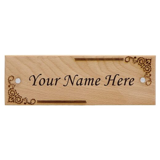 Customized Engraved Name Plate for Door, Office, Wall