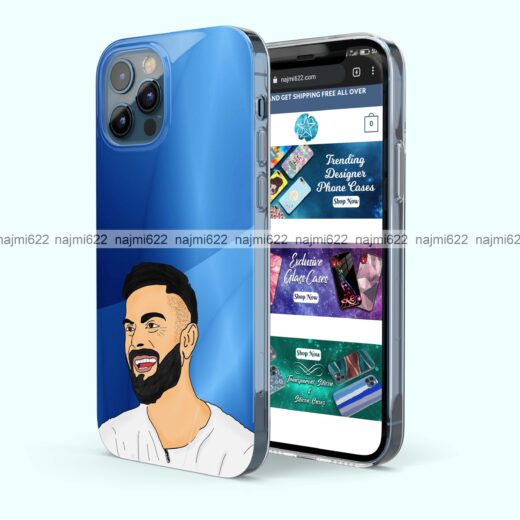 Virat Kohli Illustration Sports Silicone Case