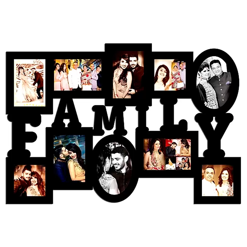 Customized Family Collage MDF Wood Frame