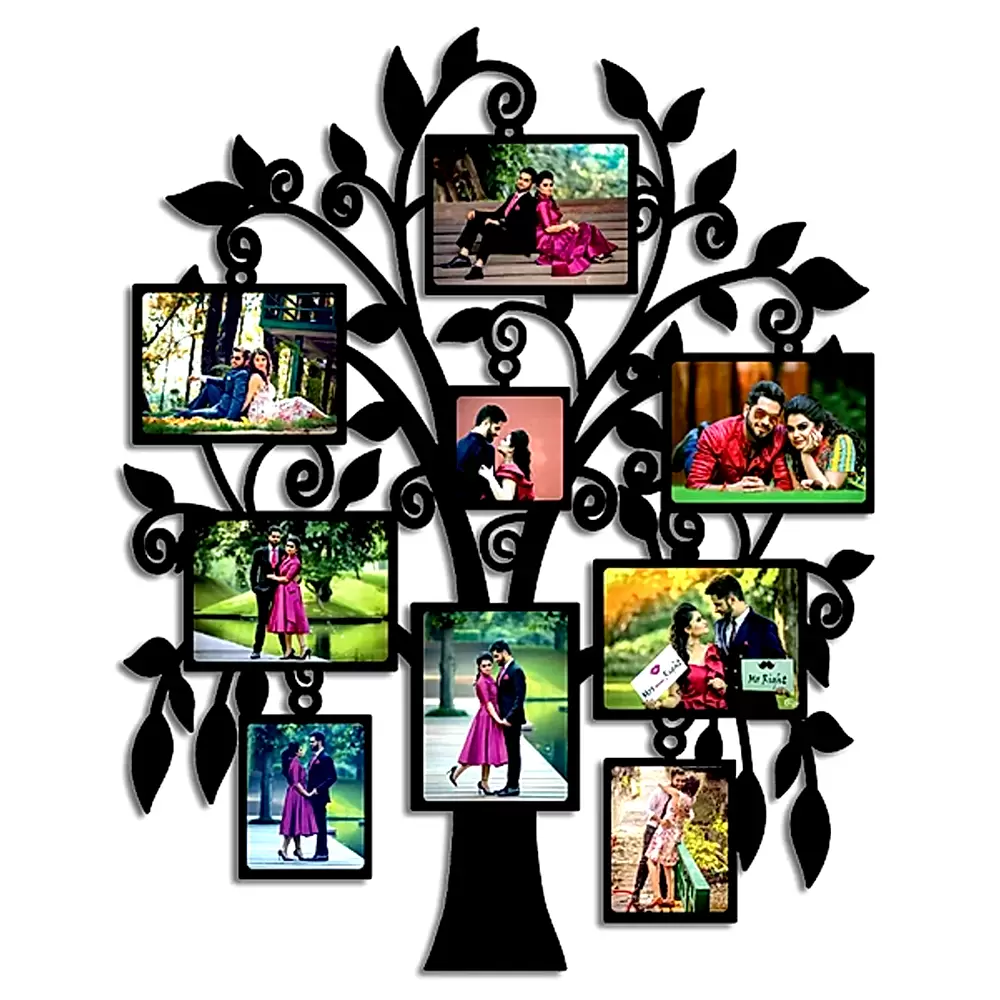 Customized Tree Collage MDF Wood Frame