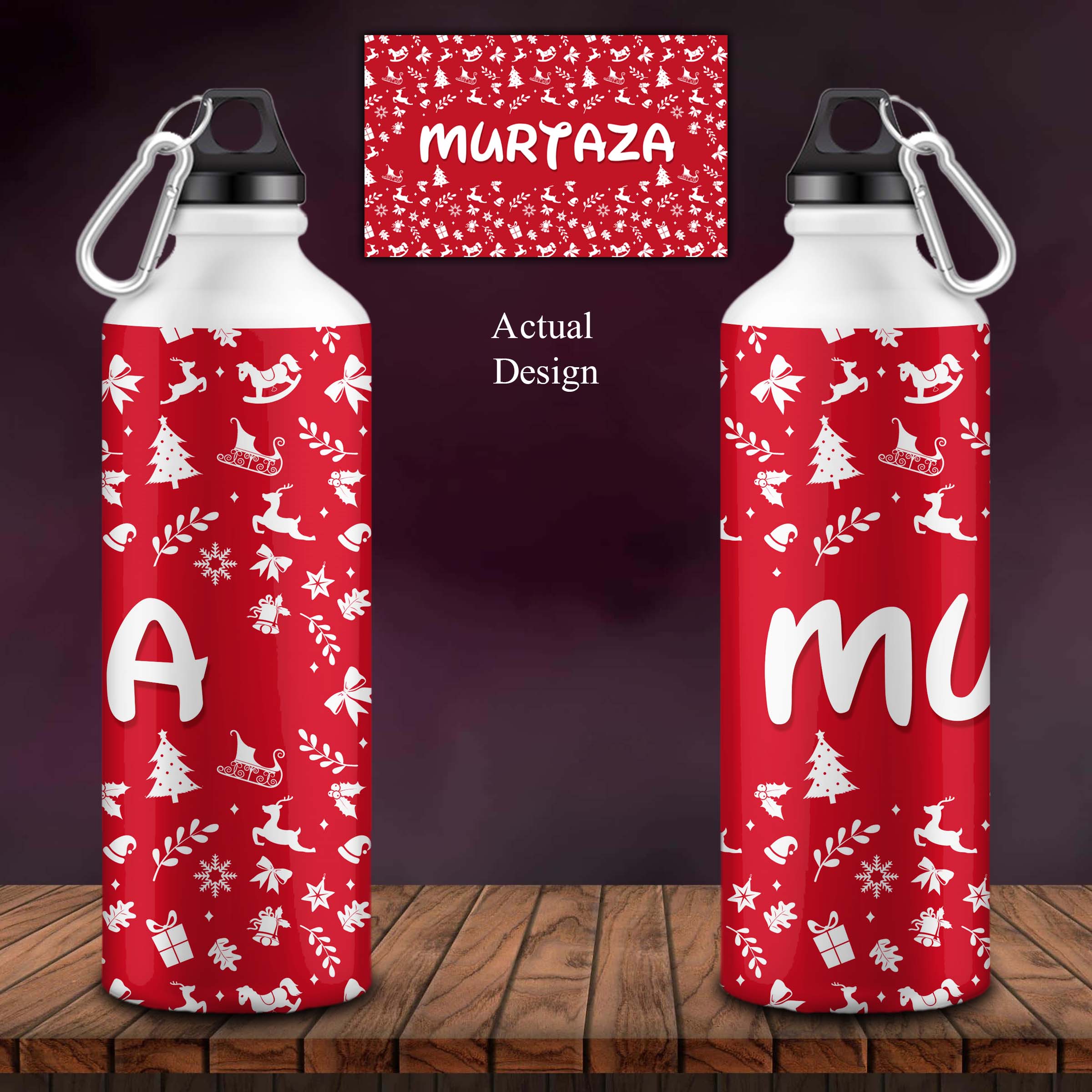 Christmas Customized Sipper Bottle
