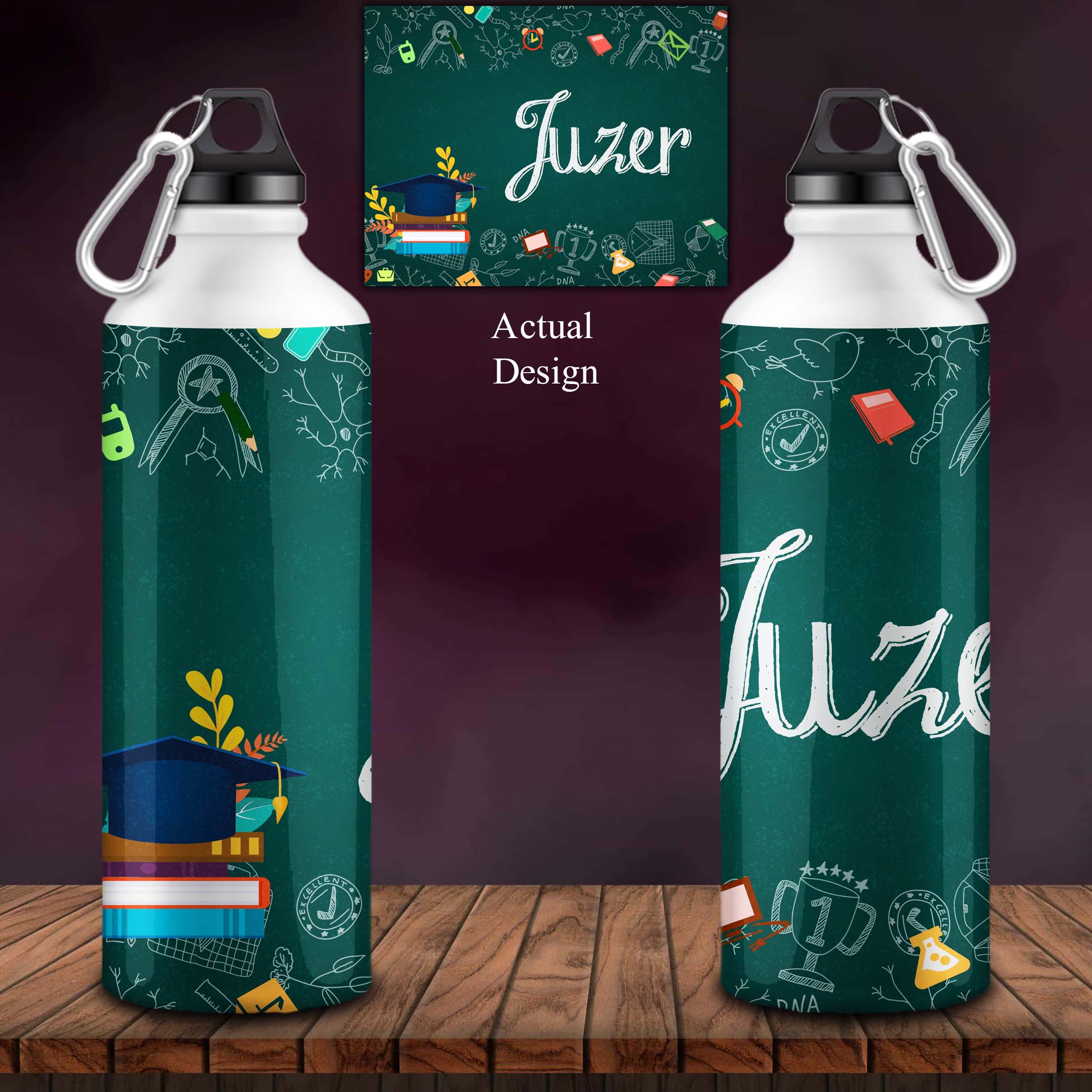 Back to School Customized Kids Sipper Bottle