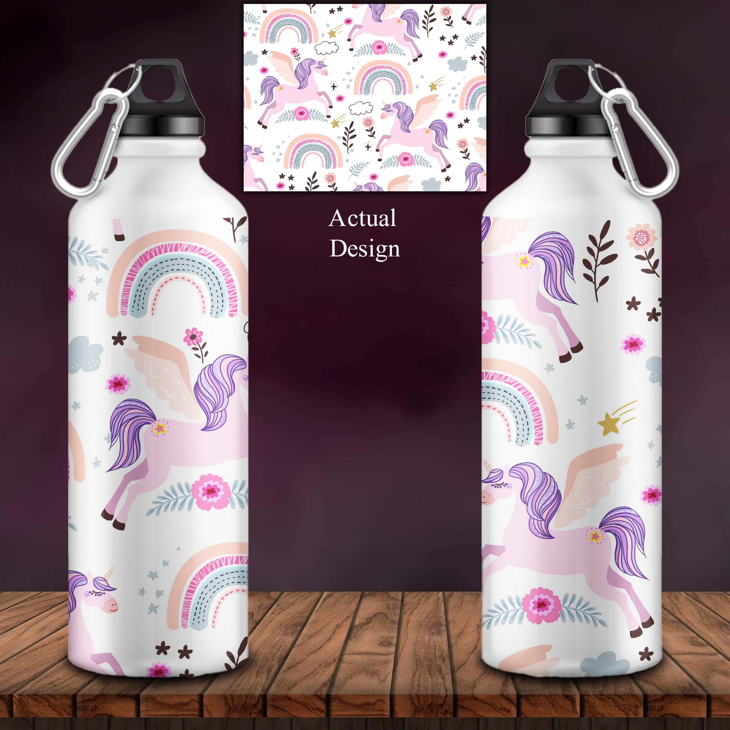 Unicorn Doodle Sipper Bottle