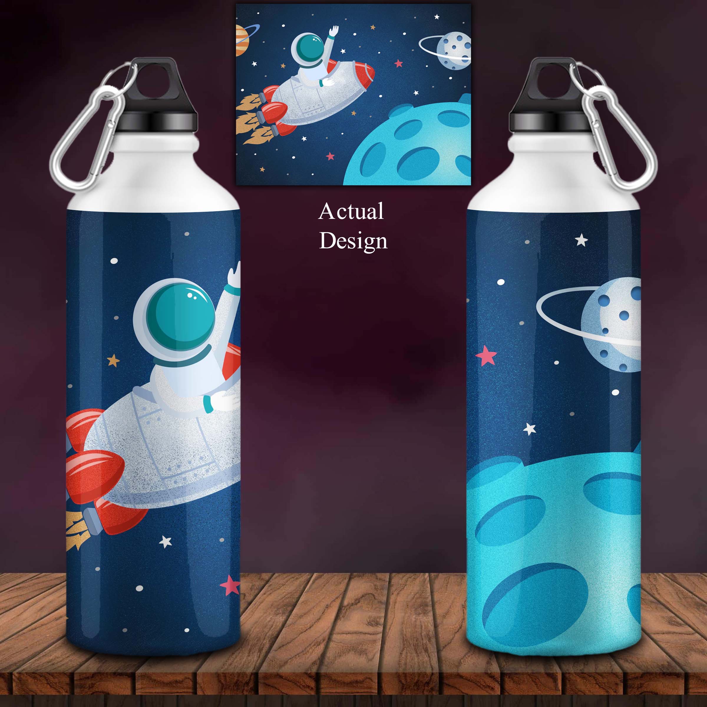 Space Rocket Kids Sipper Bottle