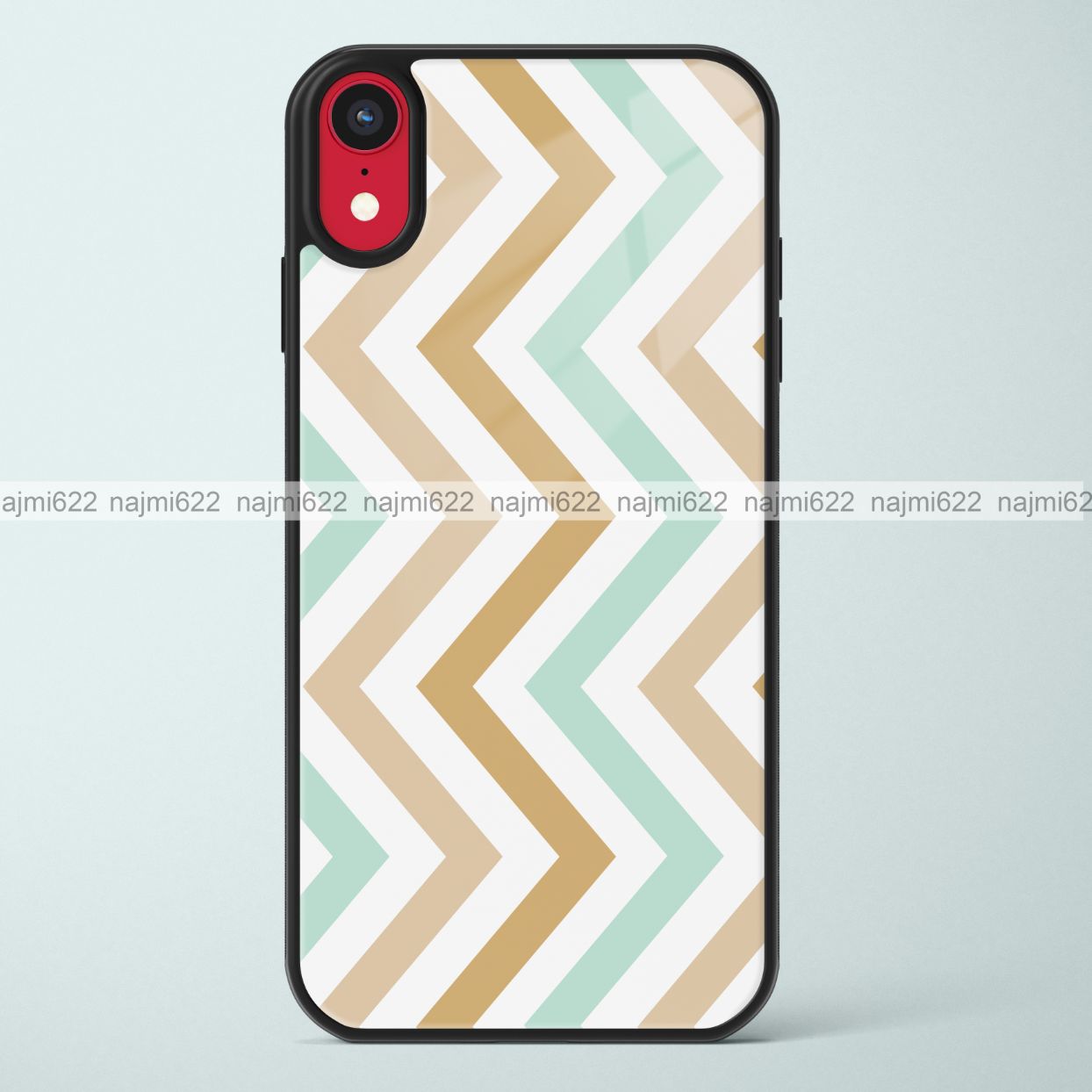 Browns Chevron Glass Case