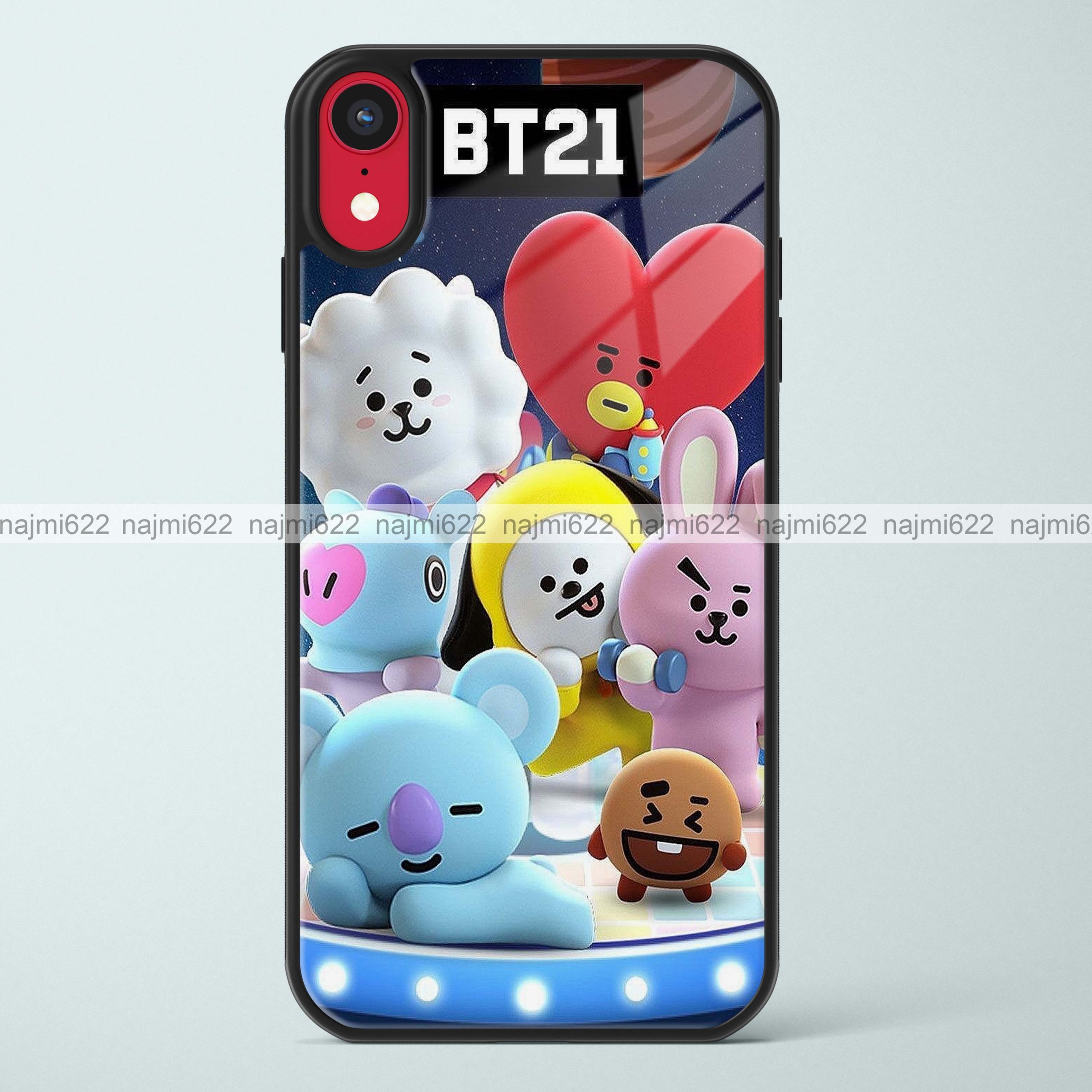 BT21 Glass Case