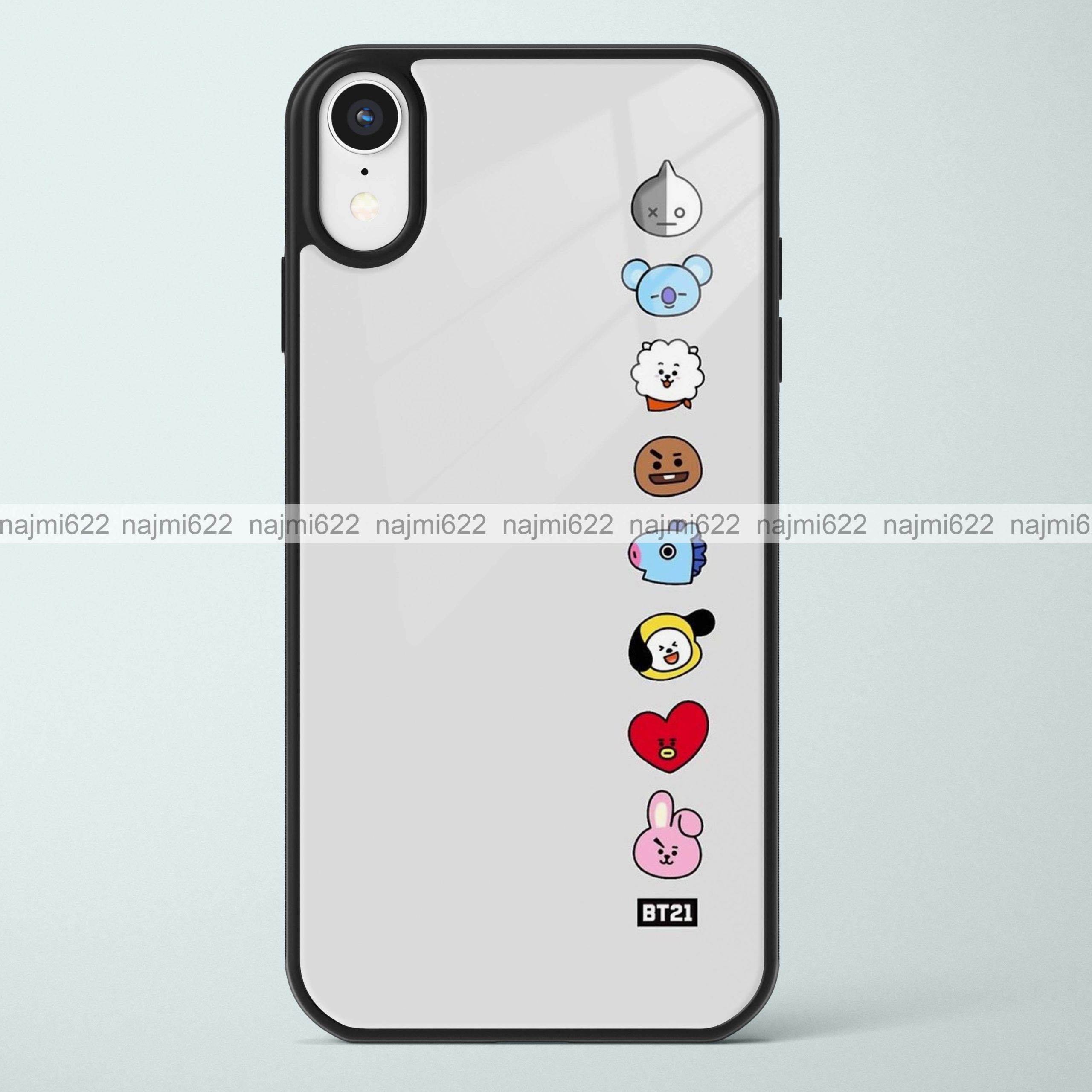 BT21 Glass Case