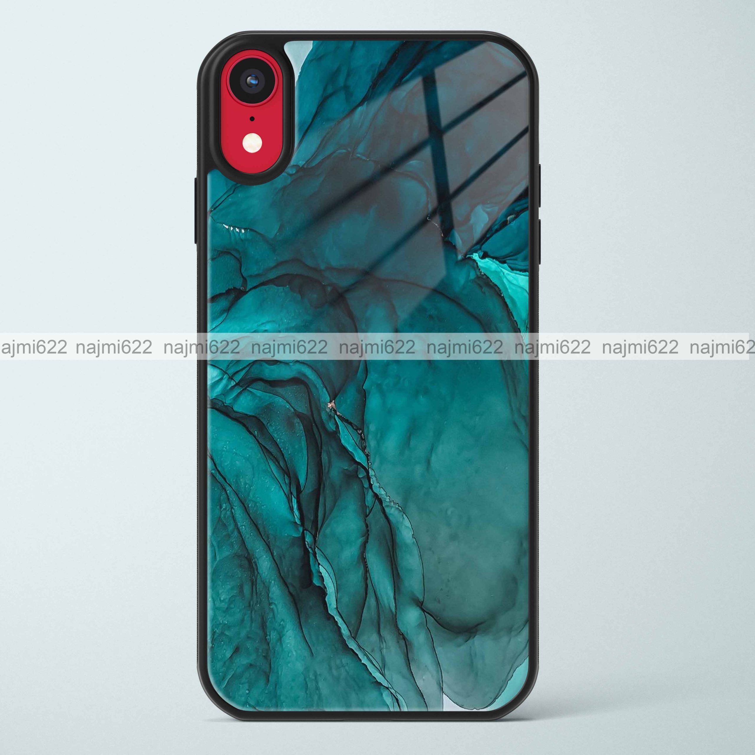 Blue Marble Glass Case