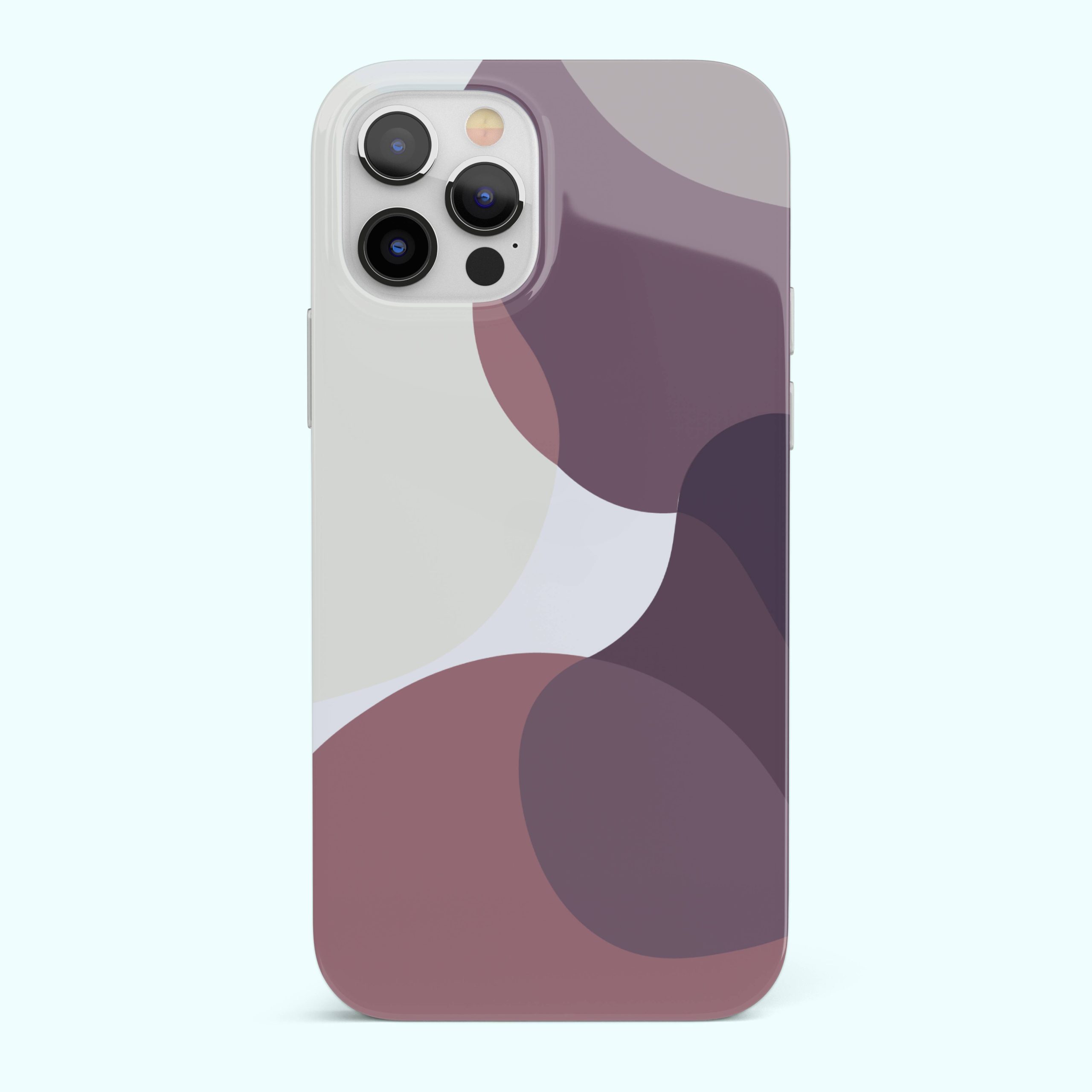 Burgundy Abstract Silicone Case