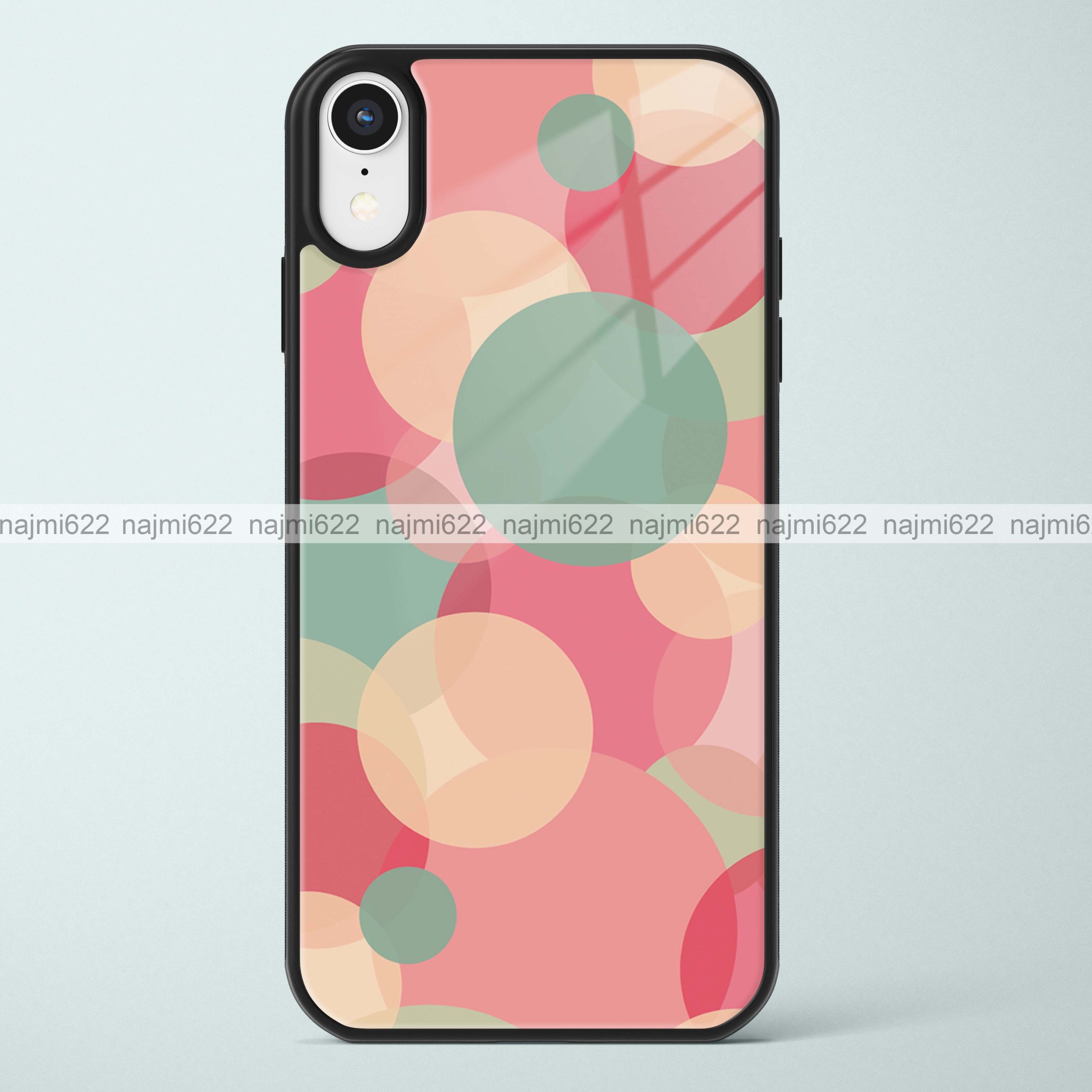 Circles Geometric Glass Case