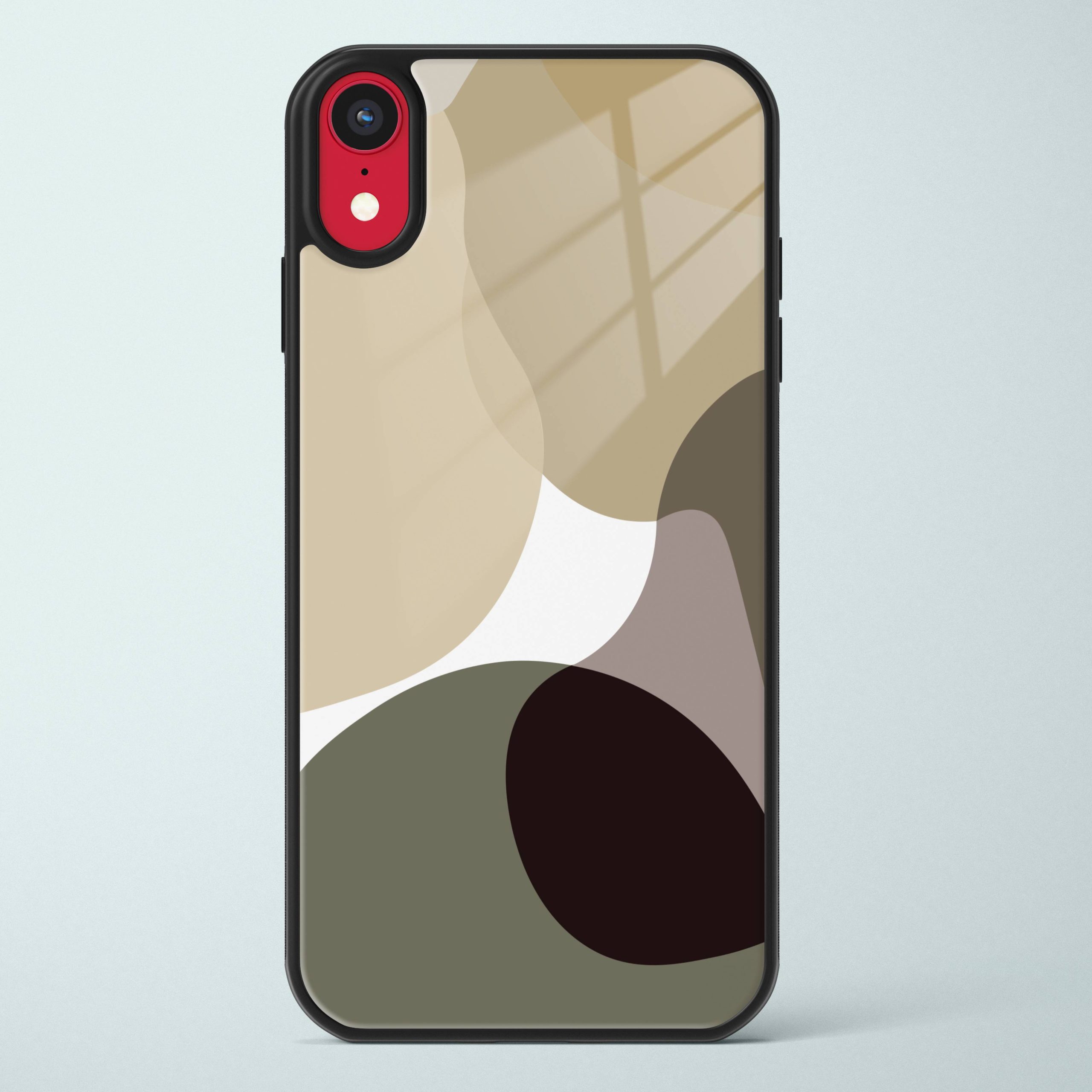 Creme Abstract Glass Case