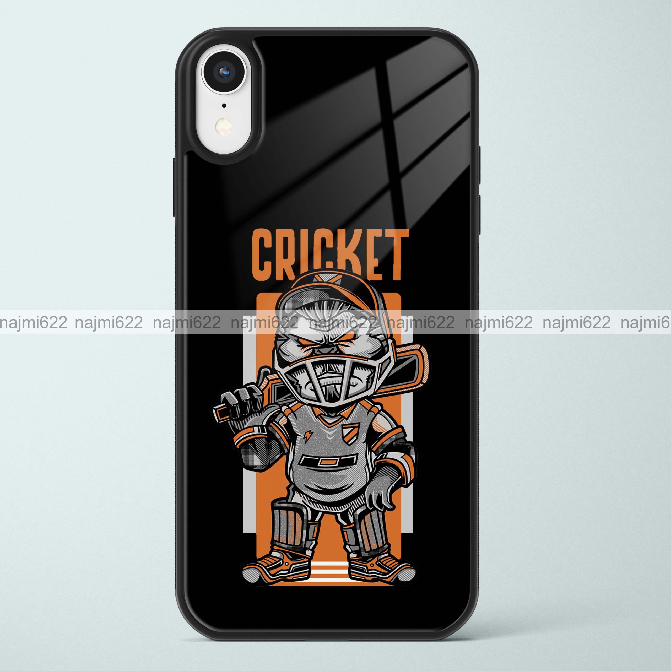 Cricket Sports Glass Case