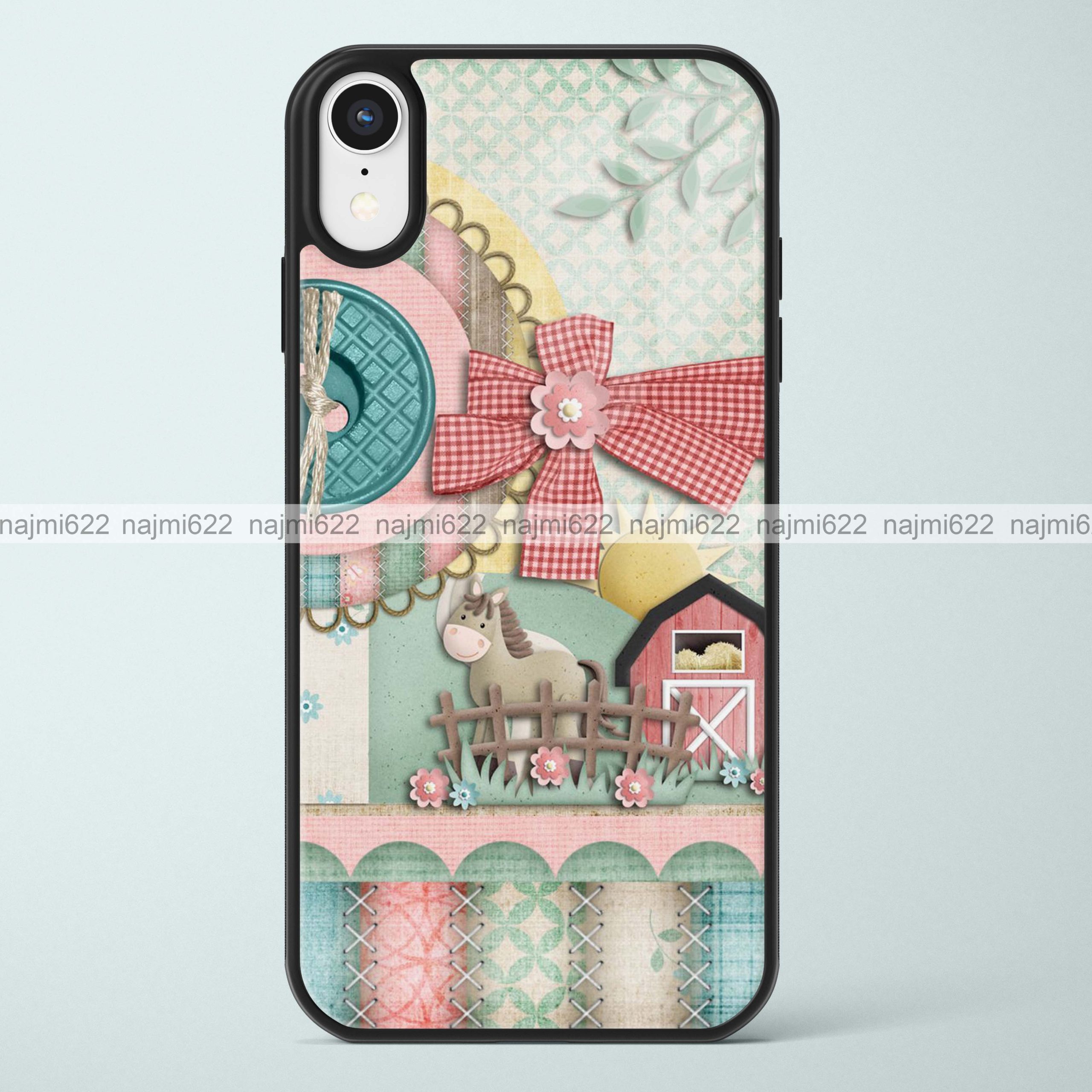 Cute Farm Glass Case