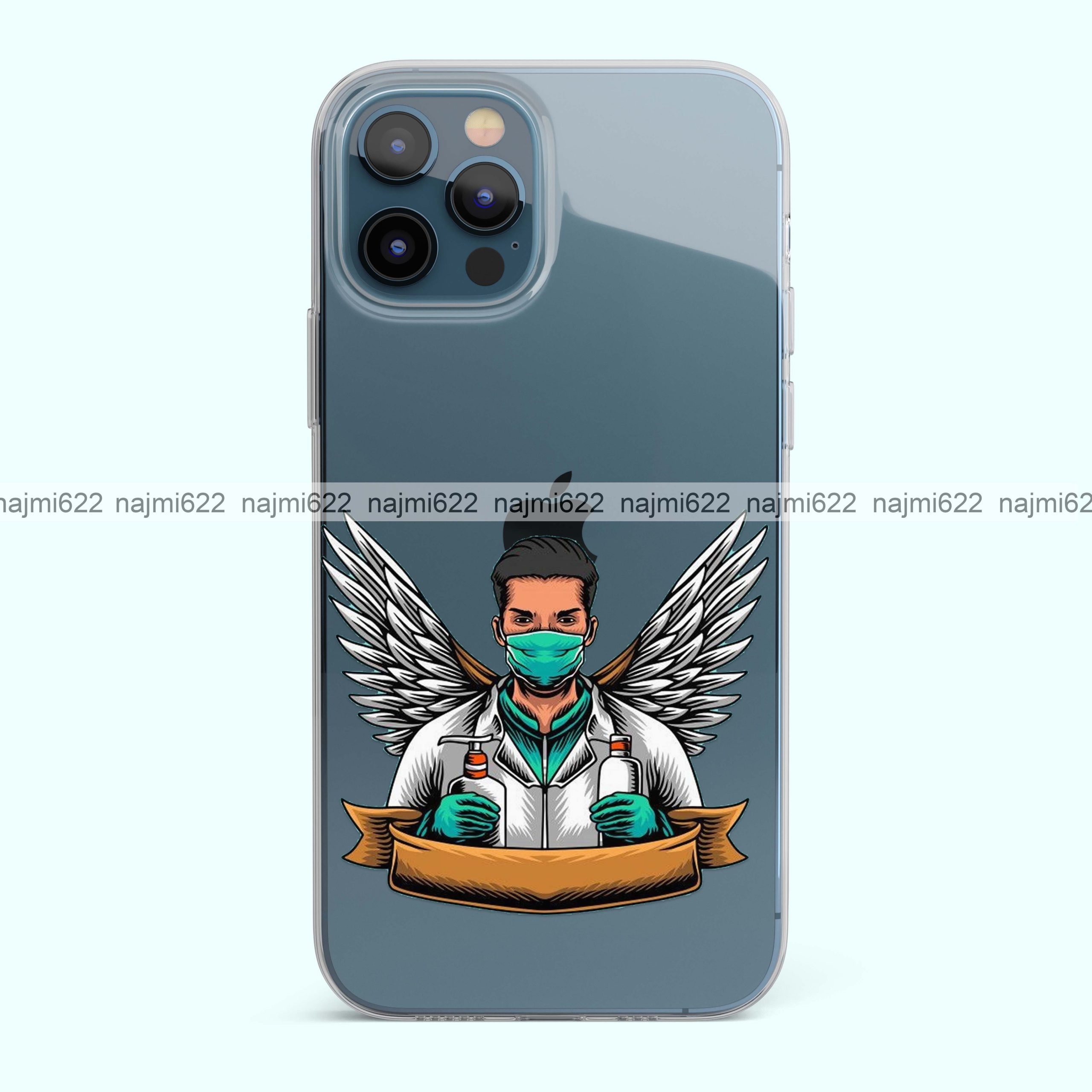 Doctor Wings Transparent Silicone Case