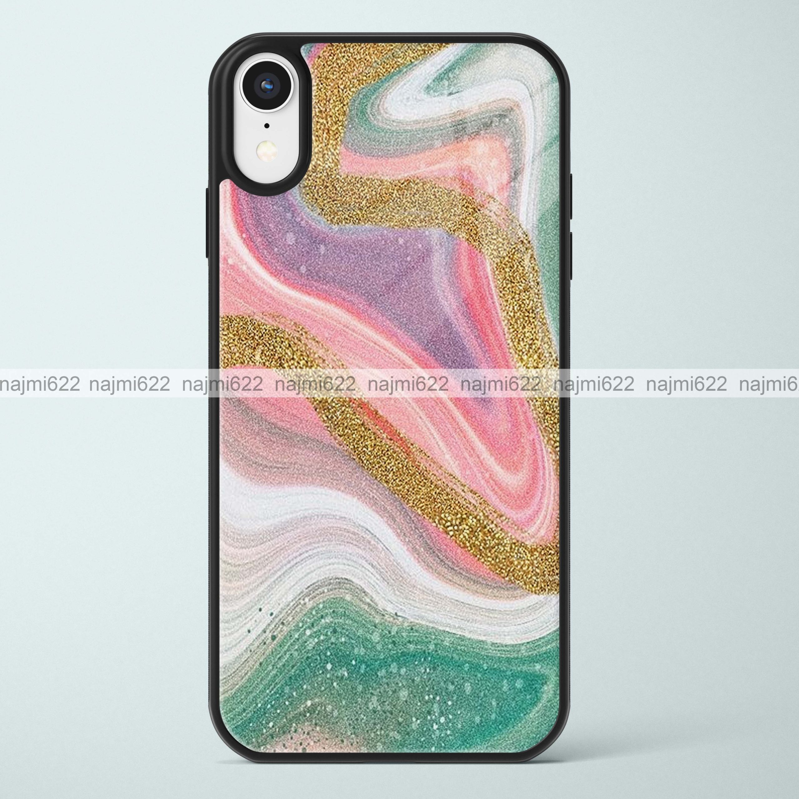 Colorful Glittery Glass Case