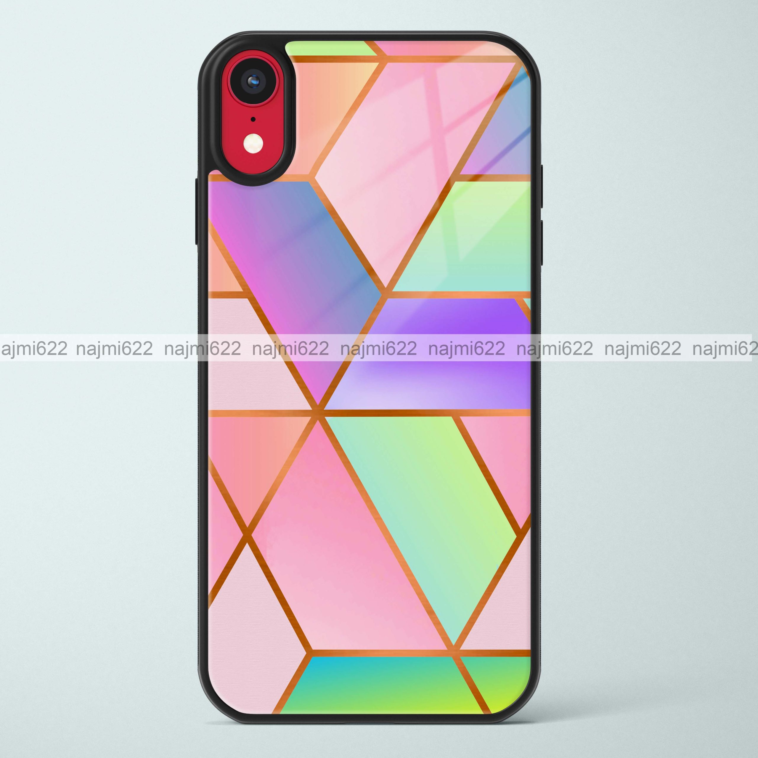 Gradients Geometric Glass Case