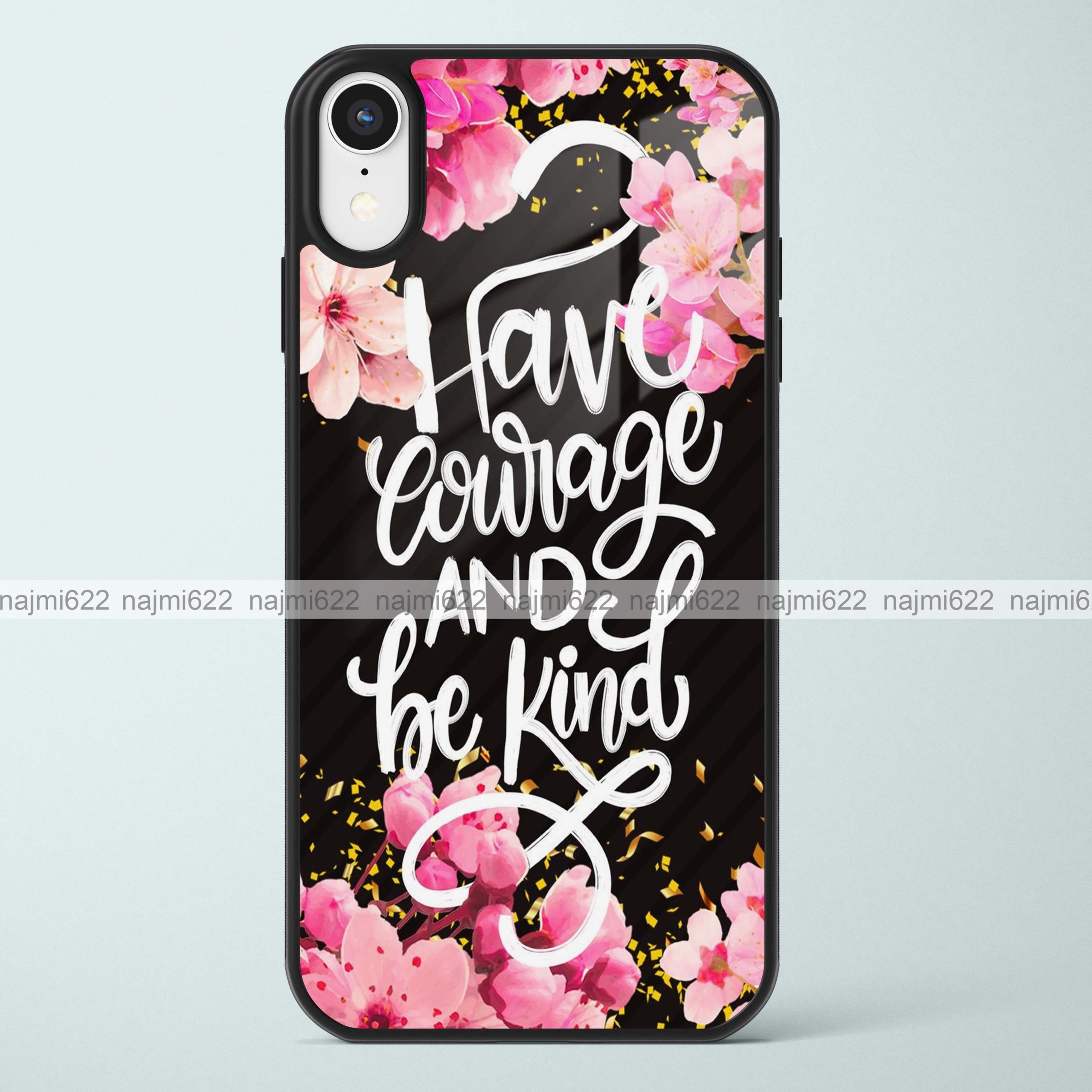 Have Courage and Be Kind Glass Case