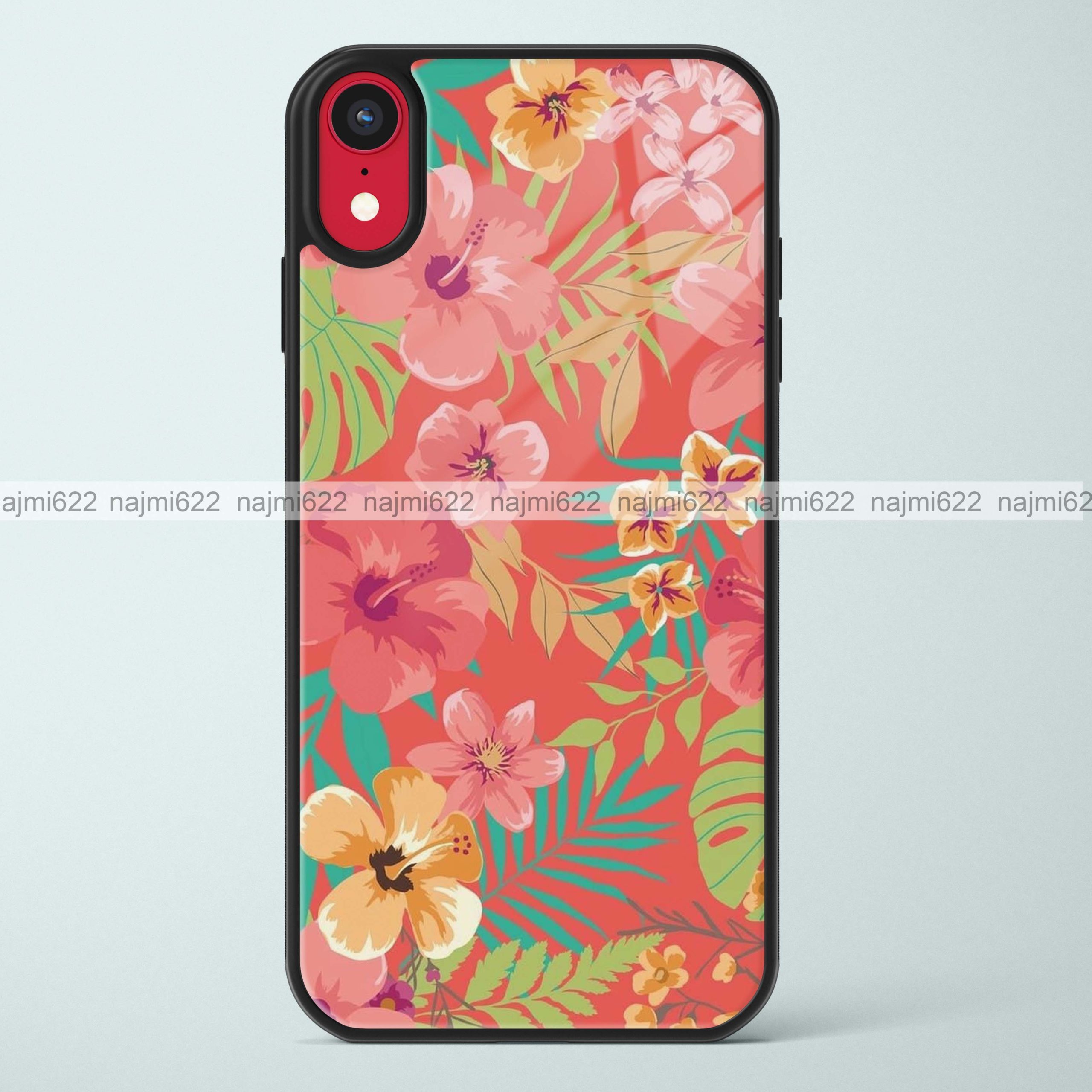 Hibiscus Glass Case