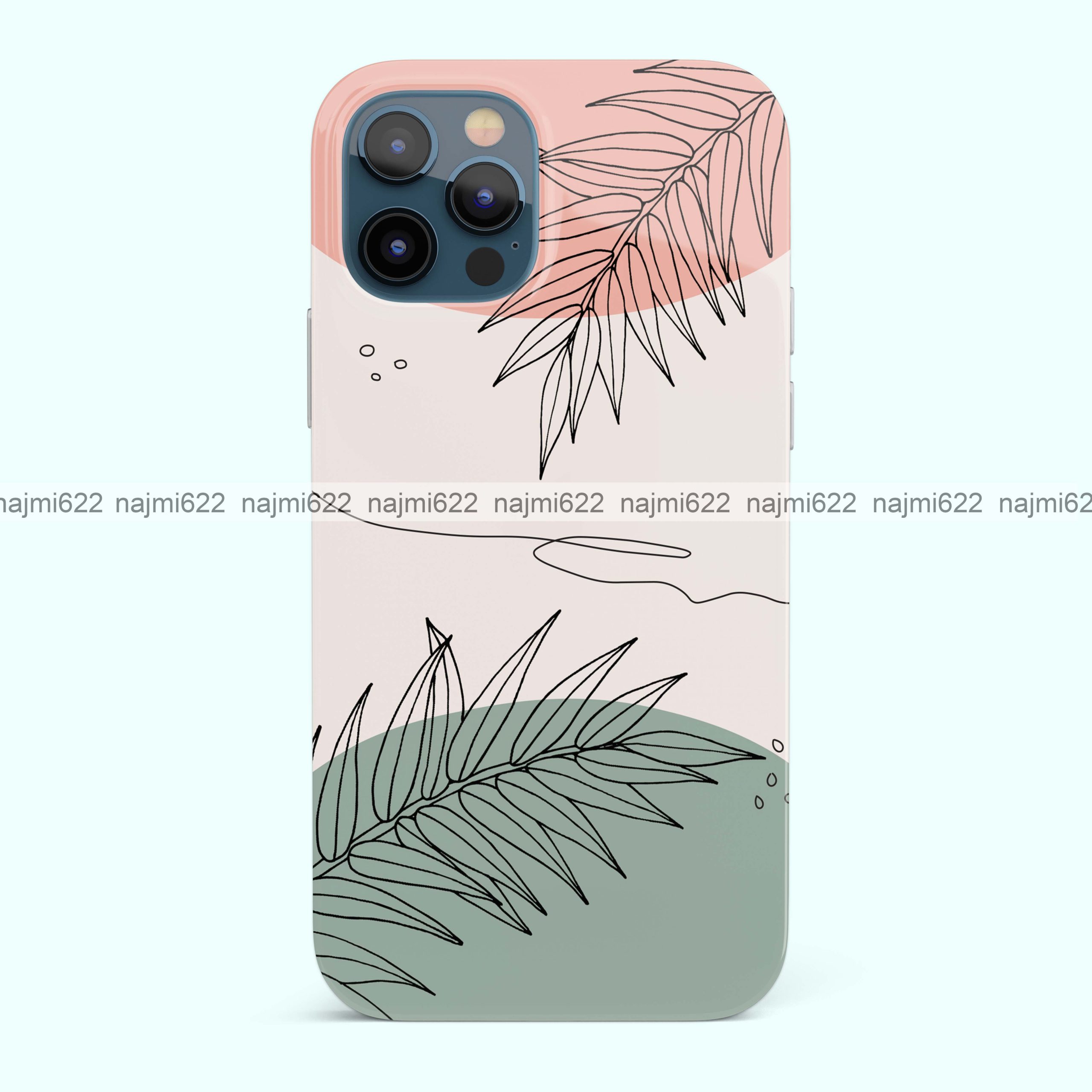 Leaves Abstract Silicone Case
