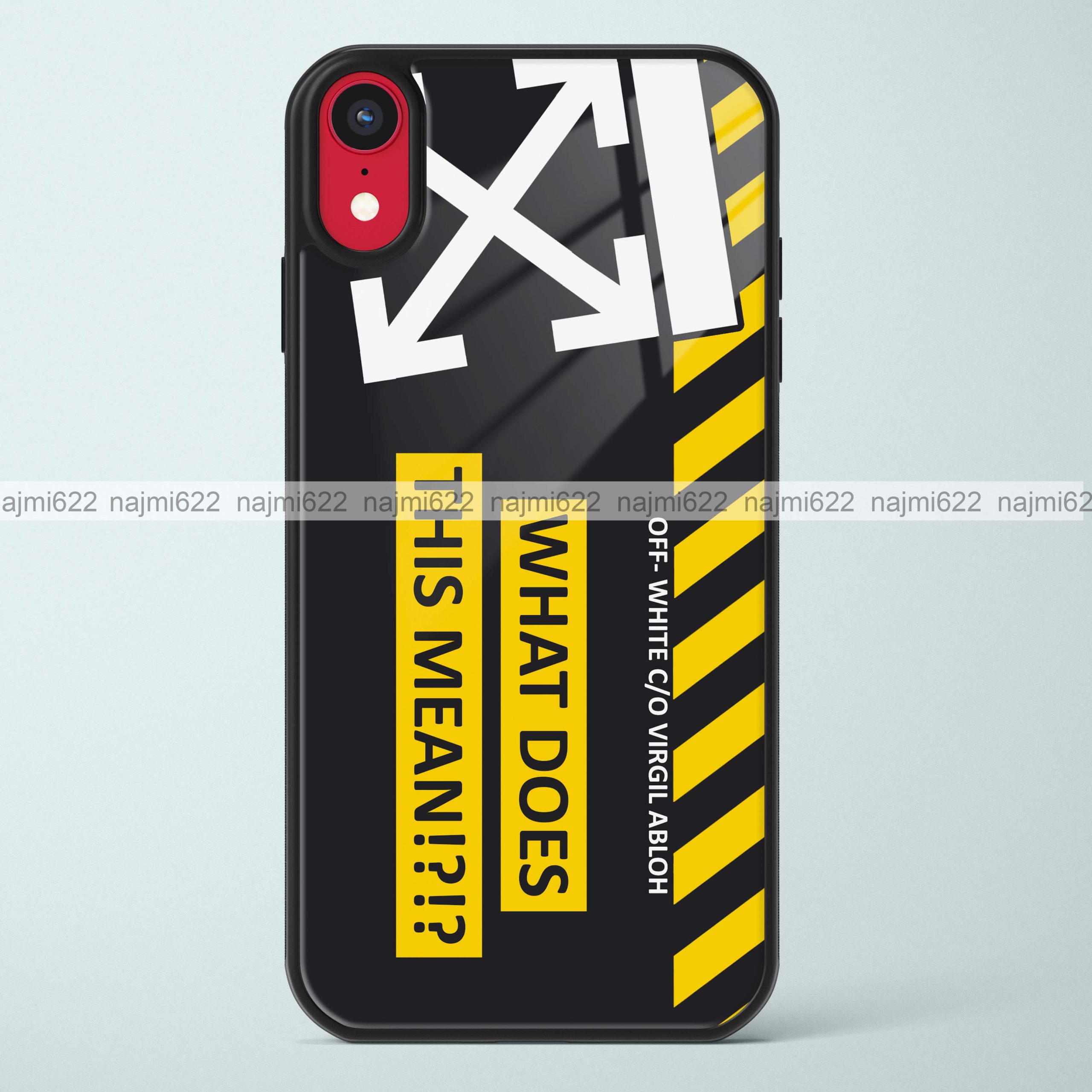 Off White Glass Case