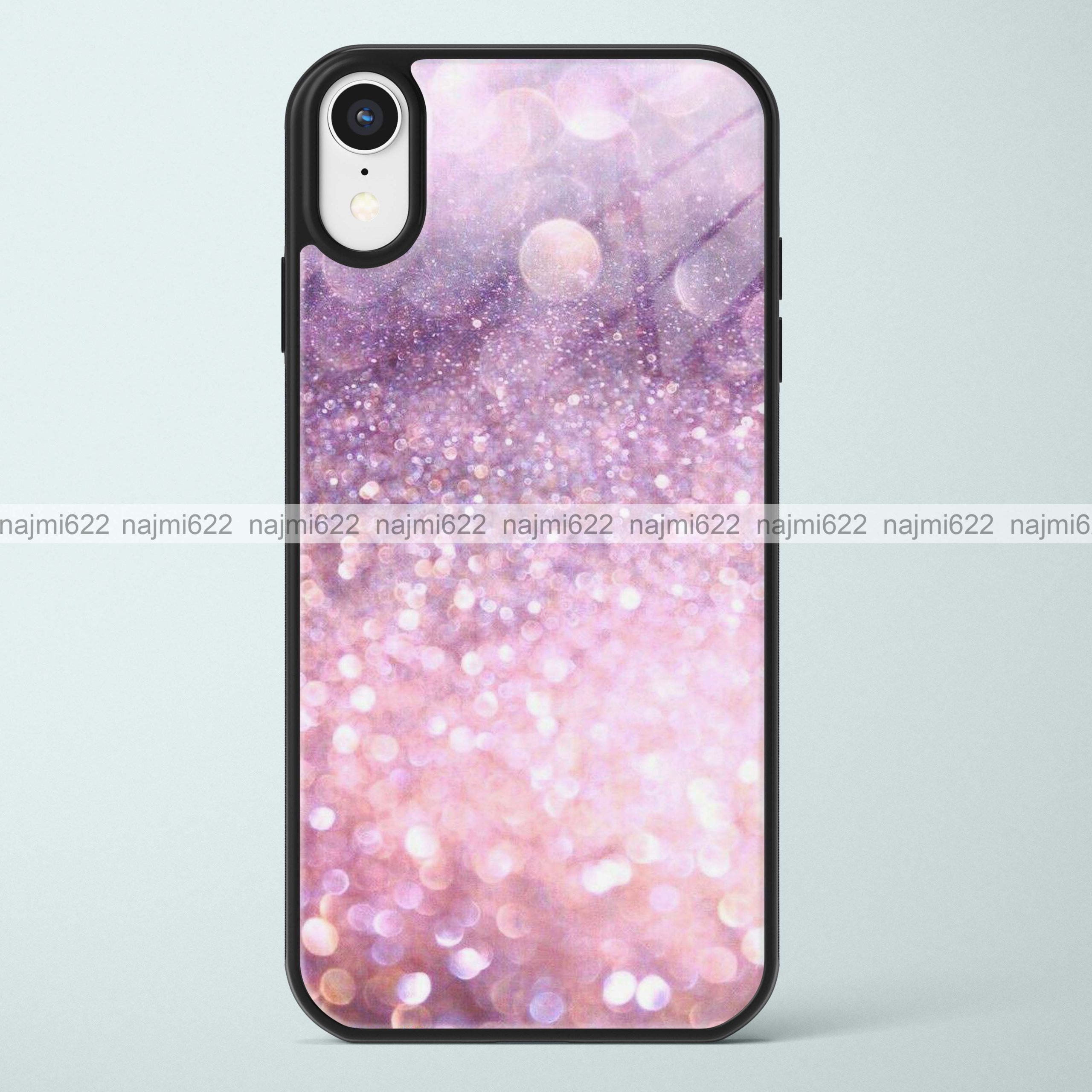 Pink Bokeh Glass Case
