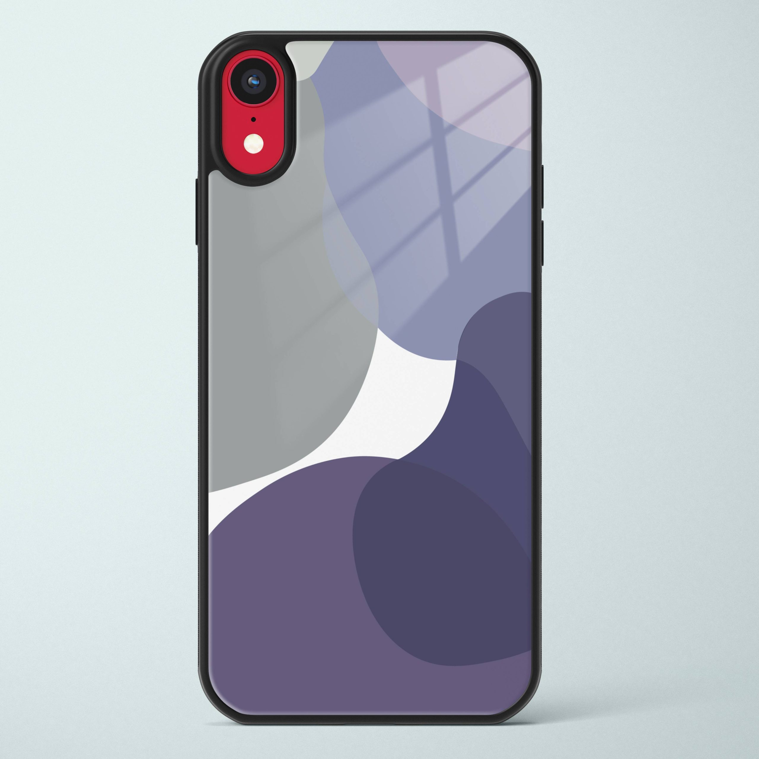 Purple Abstract Glass Case