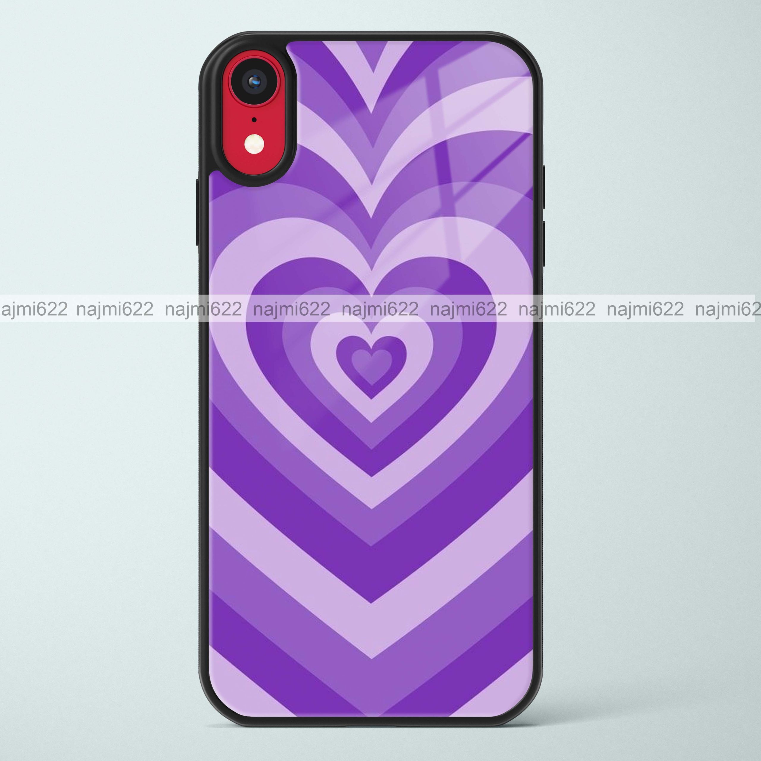 Purple Heart Glass Case