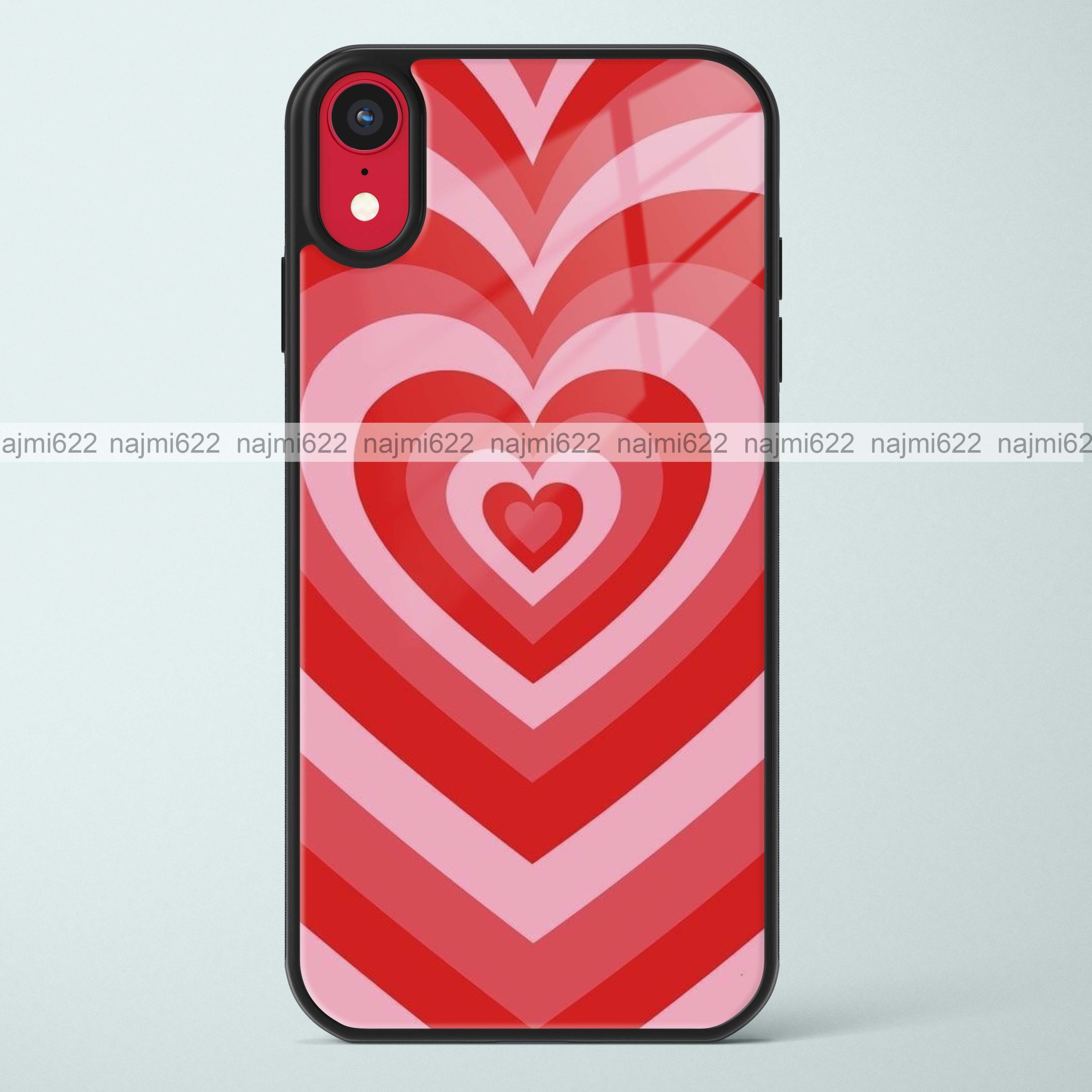 Red Heart Glass Case