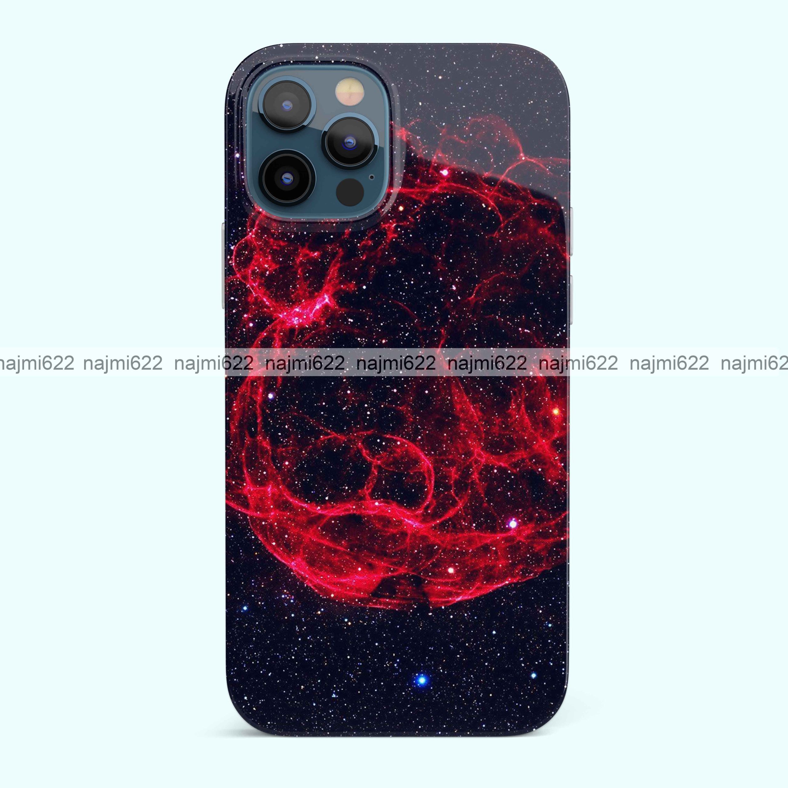 Red Smoke Galaxy Silicone Case