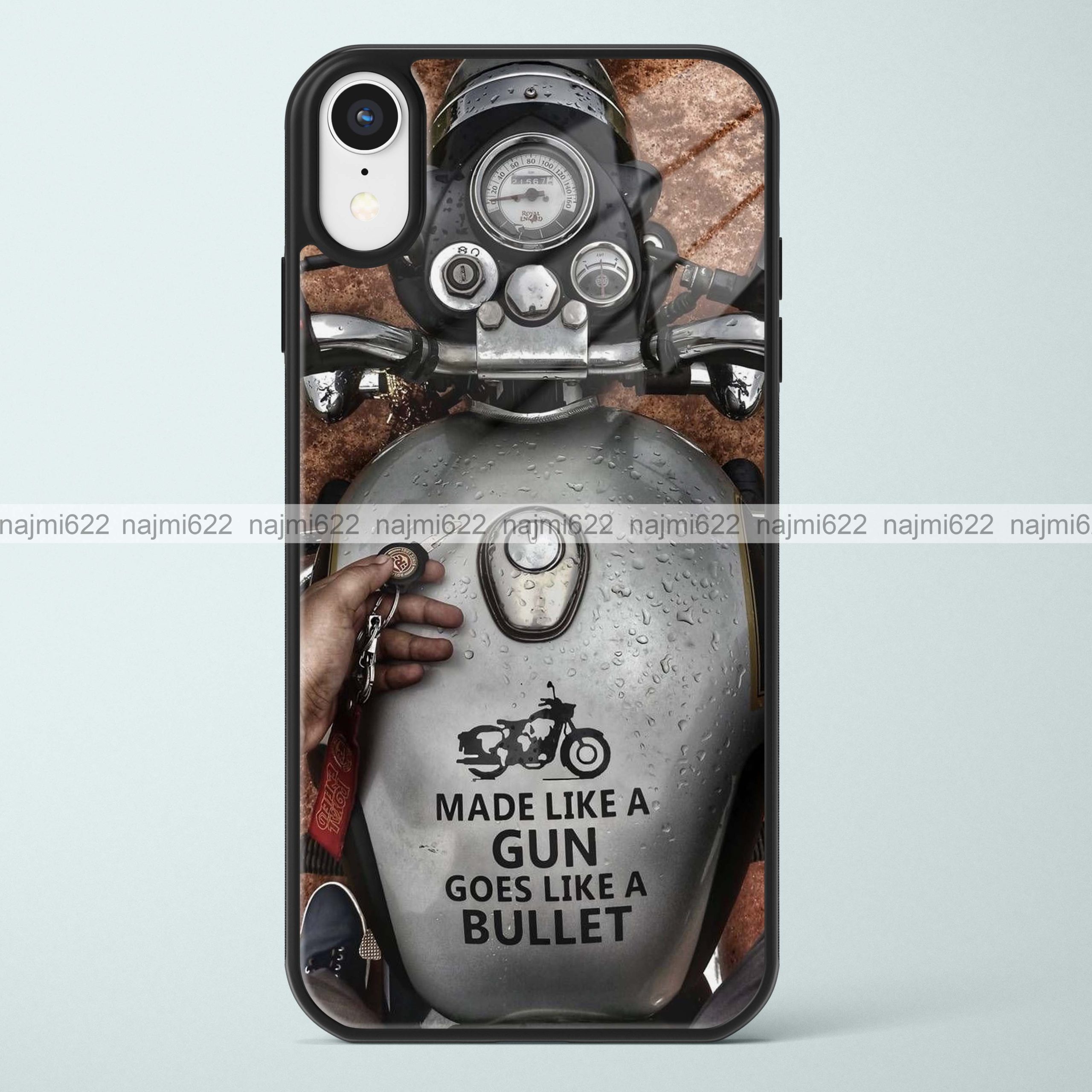 Royal Enfield Bike Glass Case