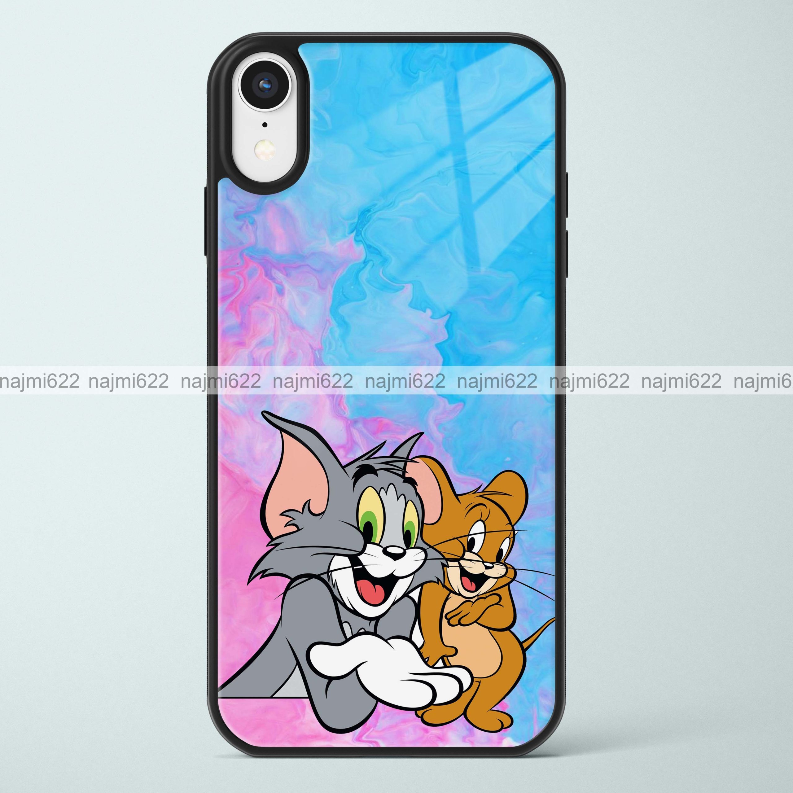 Tom and Jerry on Liquid Effect Glass Case