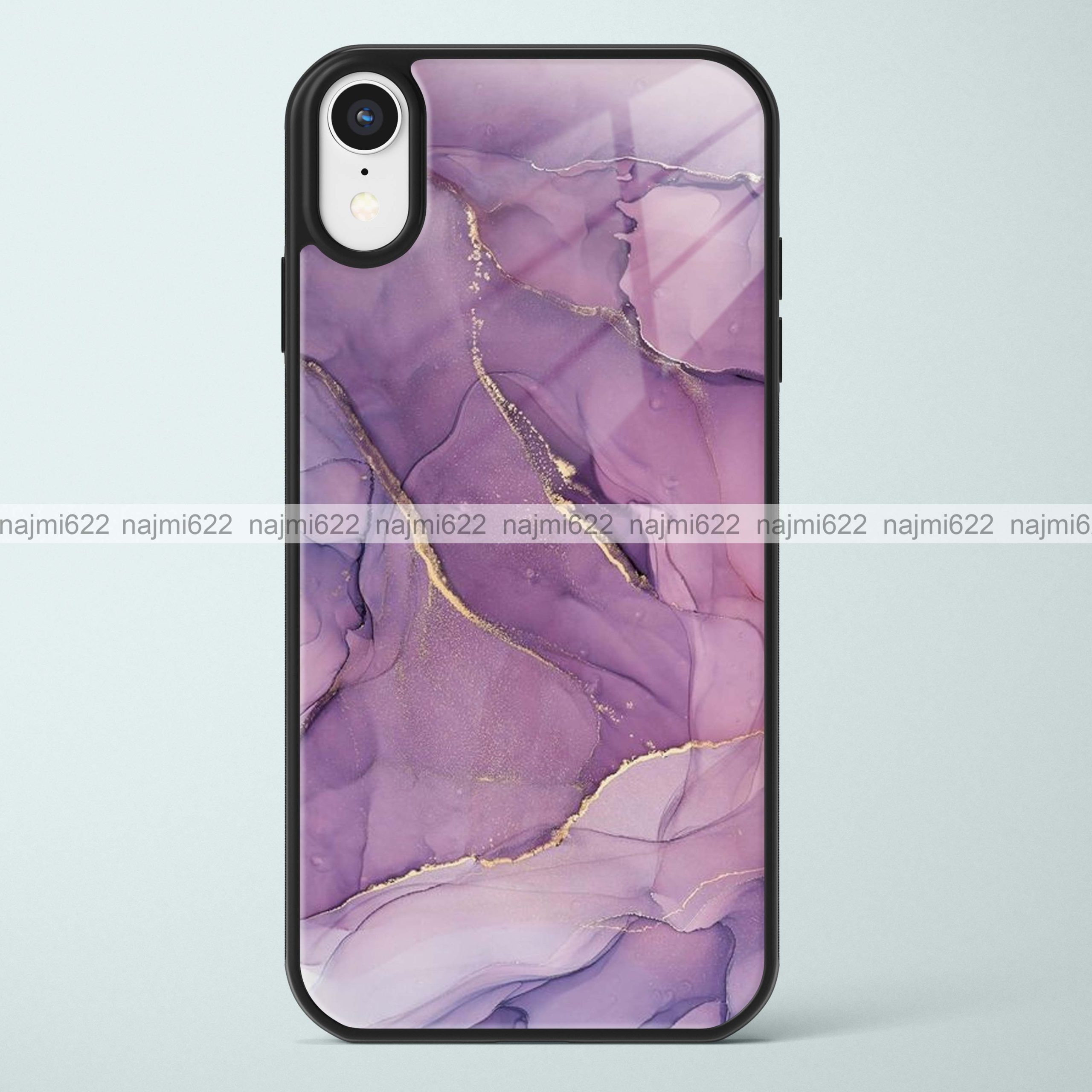 Violet Marble Glass Case