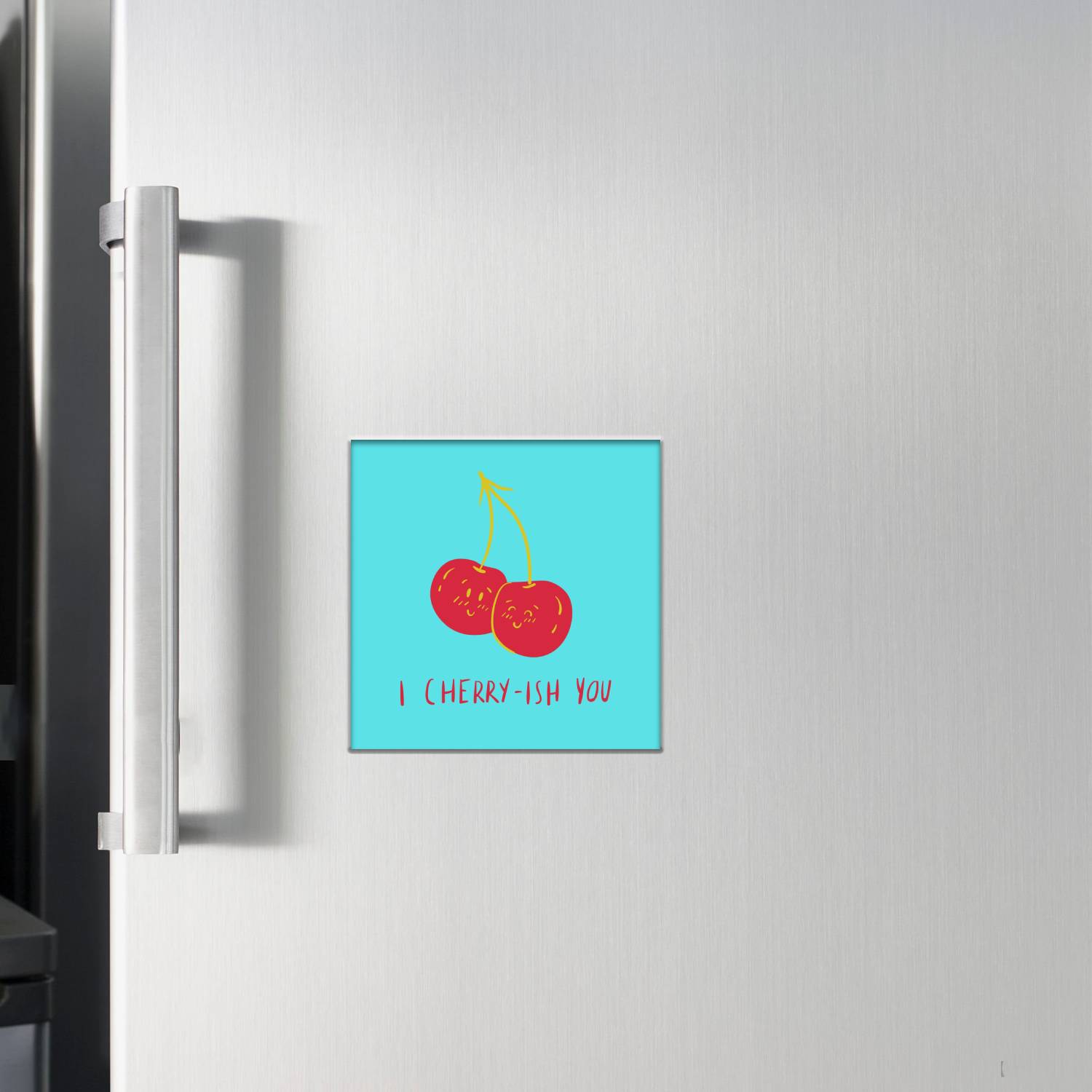 Cherry Pun Sublimation Magnet